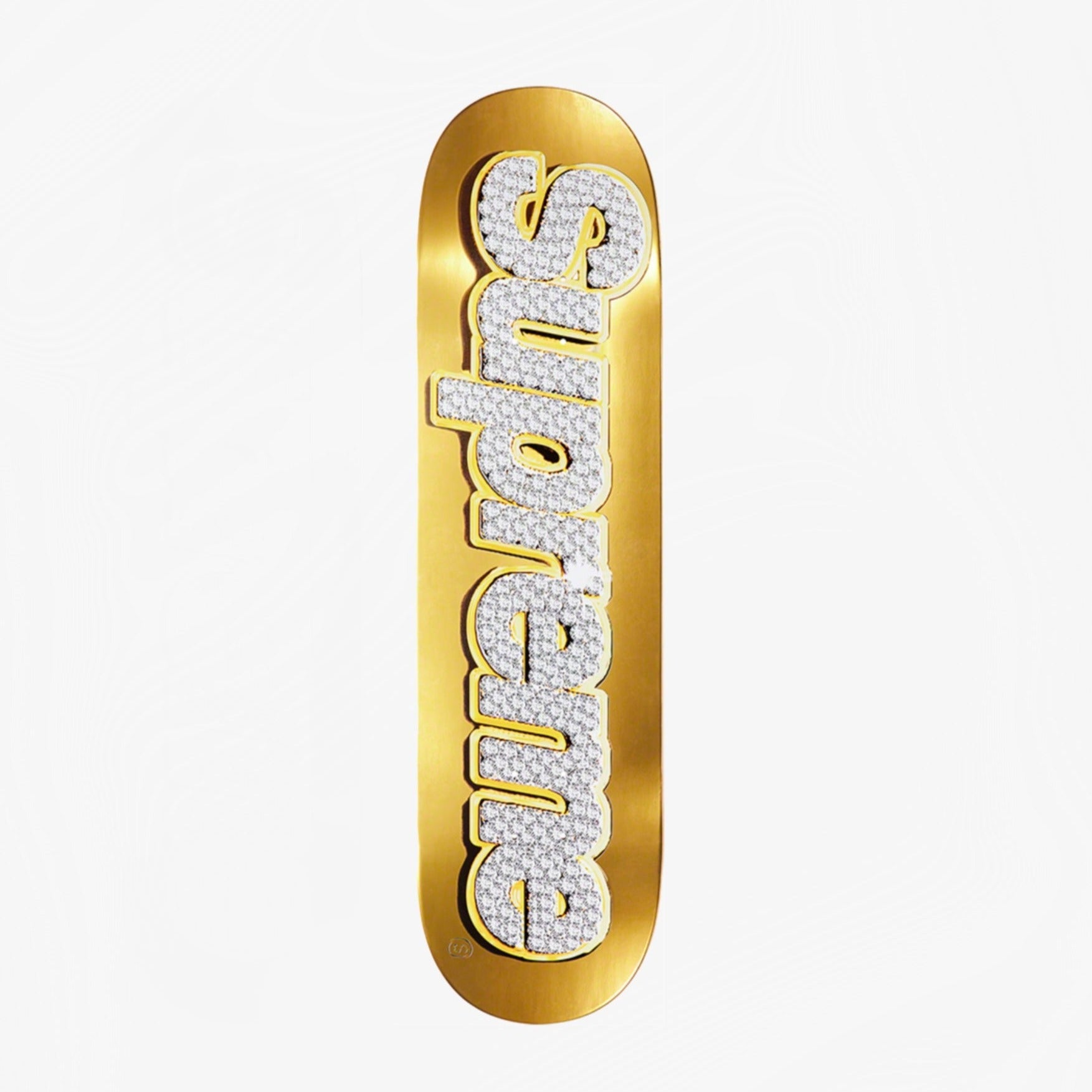 Supreme Bling Box Logo Skateboard Gold 【2021新春福袋】 - 小物