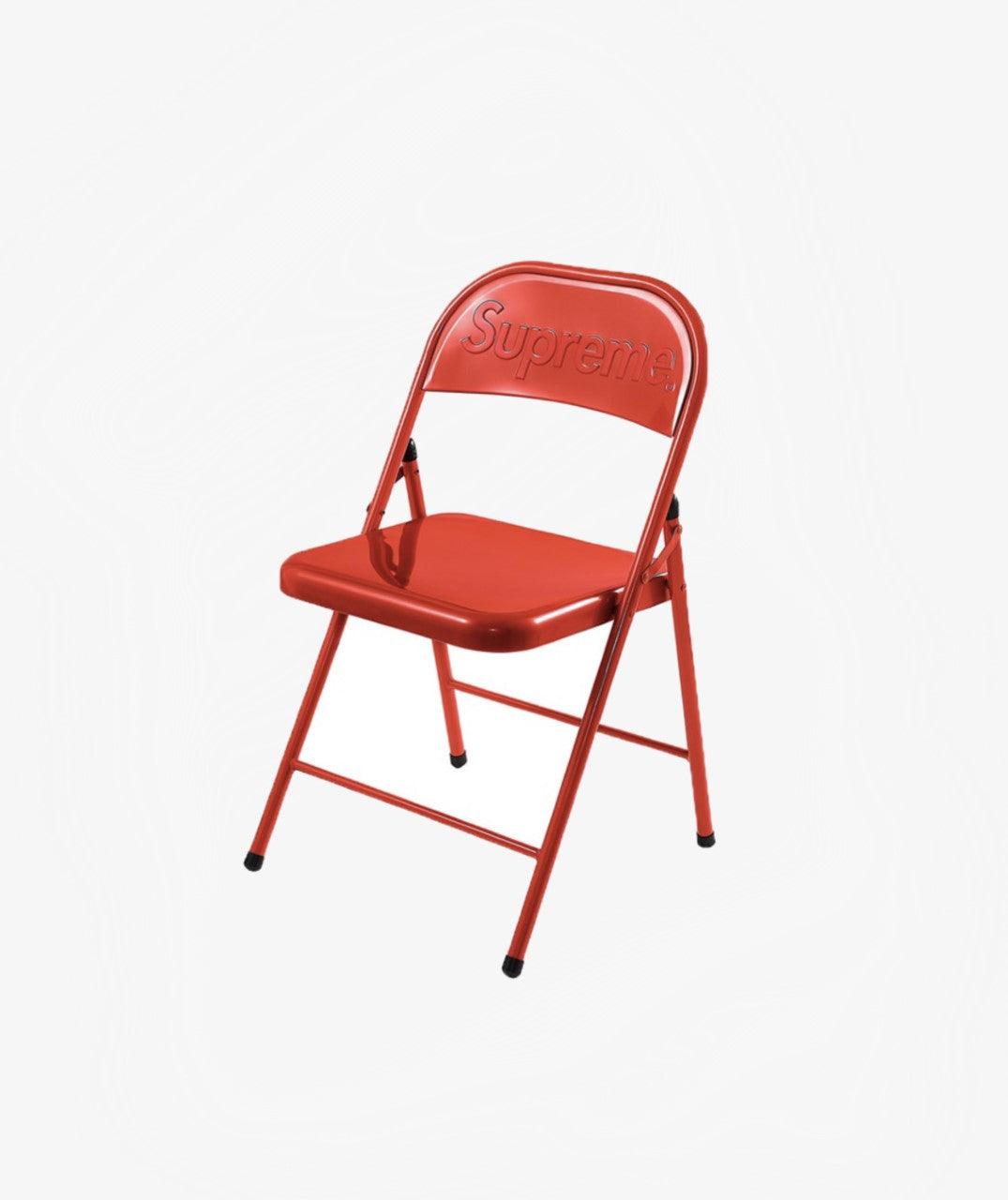 Supreme Metal Folding Chair Red – FunkyInsole