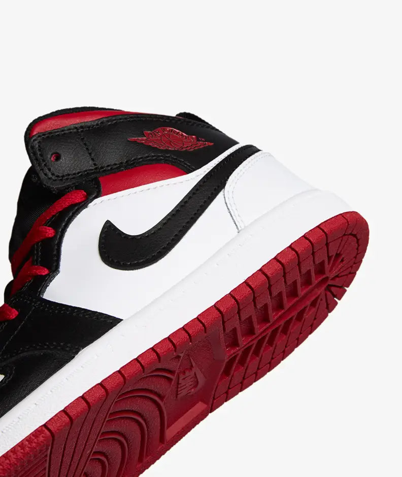 Jordan 1 Mid 'Gym Red Black Toe' (PS) - Funky Insole