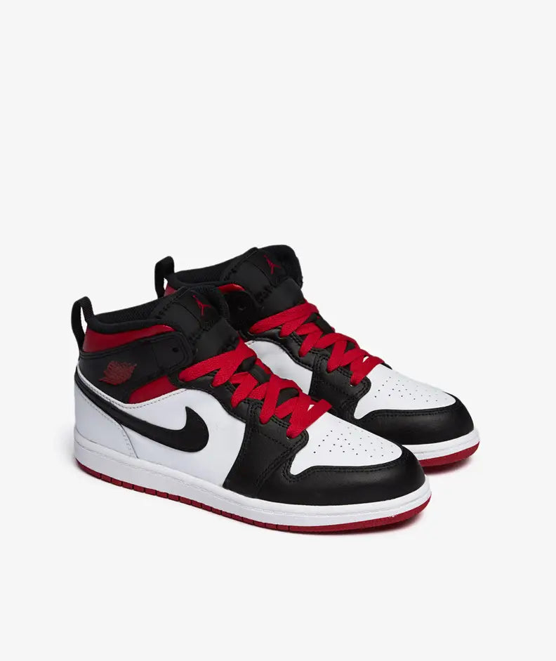 Jordan 1 Mid 'Gym Red Black Toe' (PS) - Funky Insole