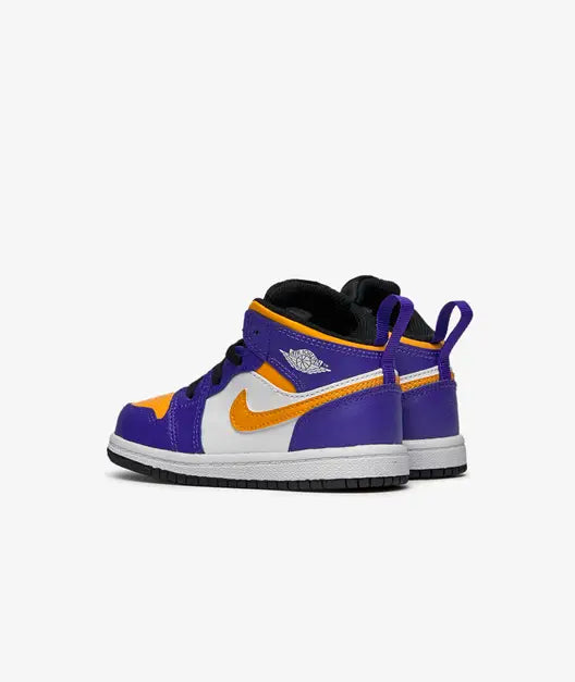 Jordan 1 Mid 'Lakers' (TD) - Funky Insole