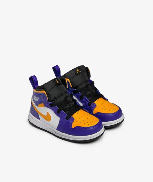 Jordan 1 Mid 'Lakers' (TD) - Funky Insole