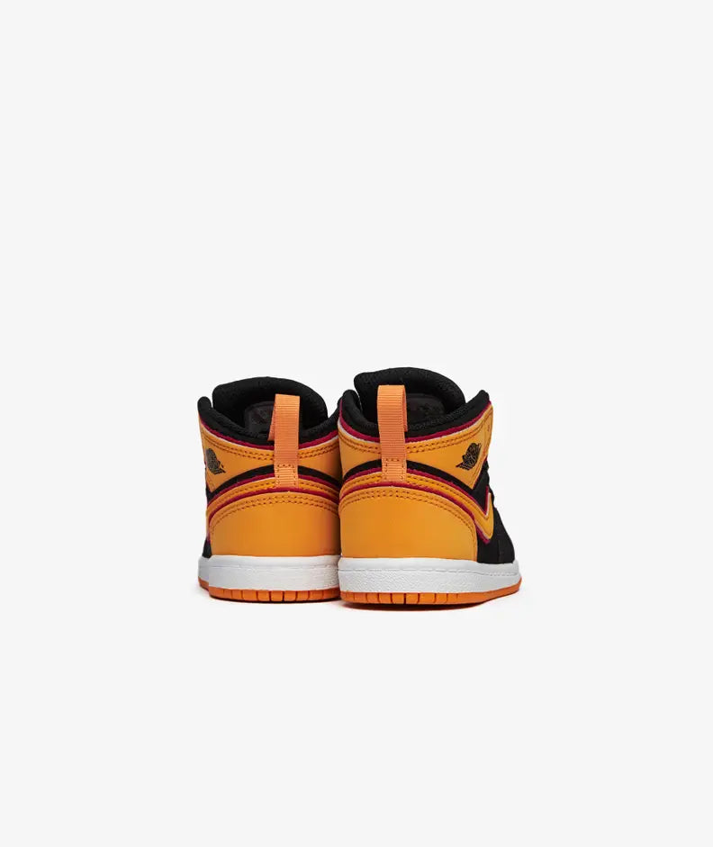 Jordan 1 Mid SE 'Vivid Orange' (TD) - Funky Insole