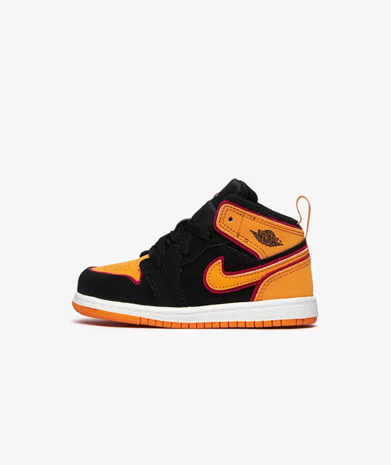 Jordan 1 Mid SE 'Vivid Orange' (TD) - Funky Insole