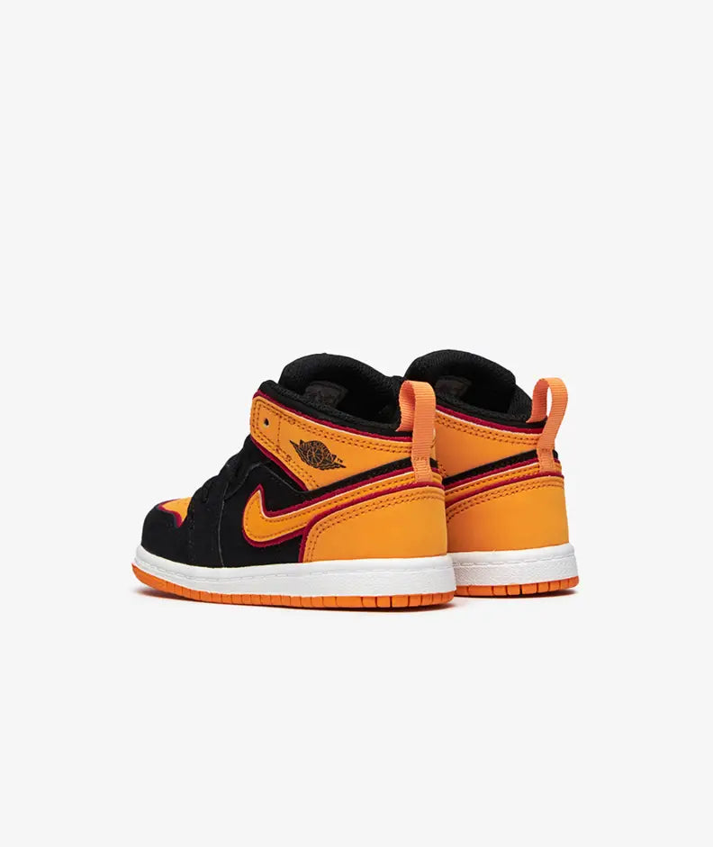 Jordan 1 Mid SE 'Vivid Orange' (TD) - Funky Insole