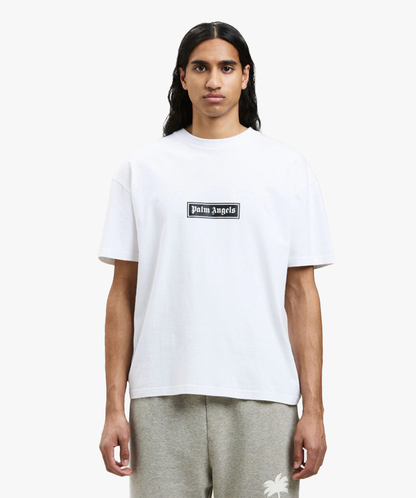 Palm Angels Garment Dye Box Logo Tee White - Funky Insole