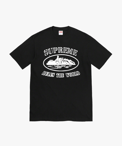 Supreme x Corteiz Rules The World Tee 'Black' - Funky Insole