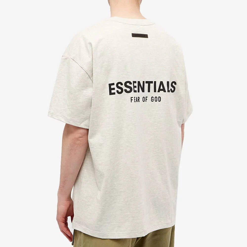 Fear of God Essentials Logo Tee Light Oatmeal - Funky Insole