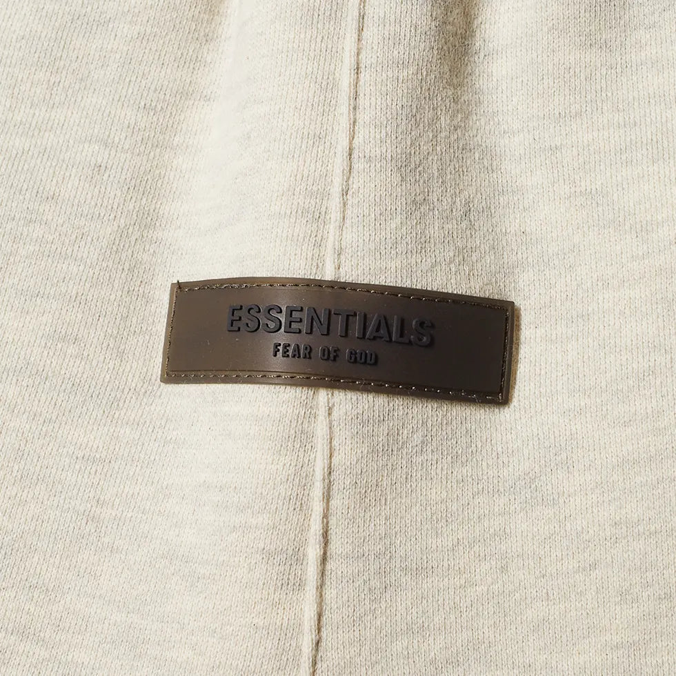 Fear of God Essentials Logo Sweat Short Light Oatmeal - Funky Insole