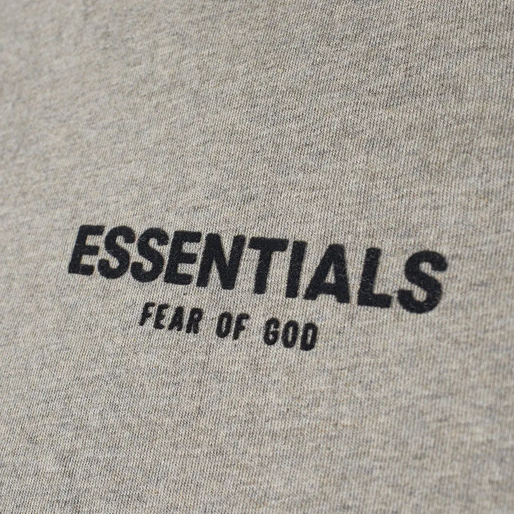 Fear of God Essentials Logo Tee Dark Oatmeal - Funky Insole