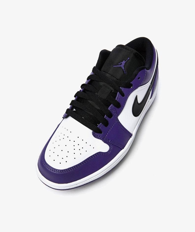 Jordan 1 Low 'Court Purple White' - Funky Insole