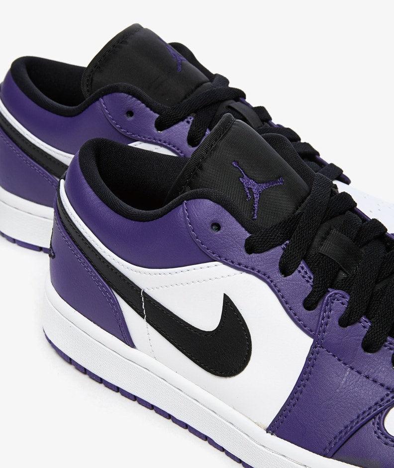 Jordan 1 Low 'Court Purple White' - Funky Insole