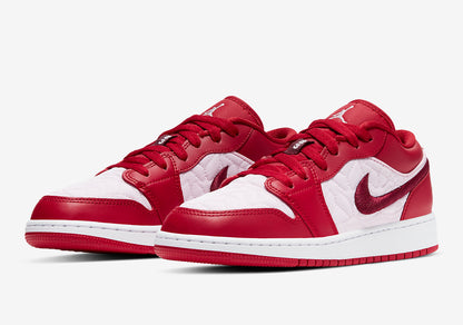 Jordan 1 Low SE 'Red Quilt' (GS) - Funky Insole