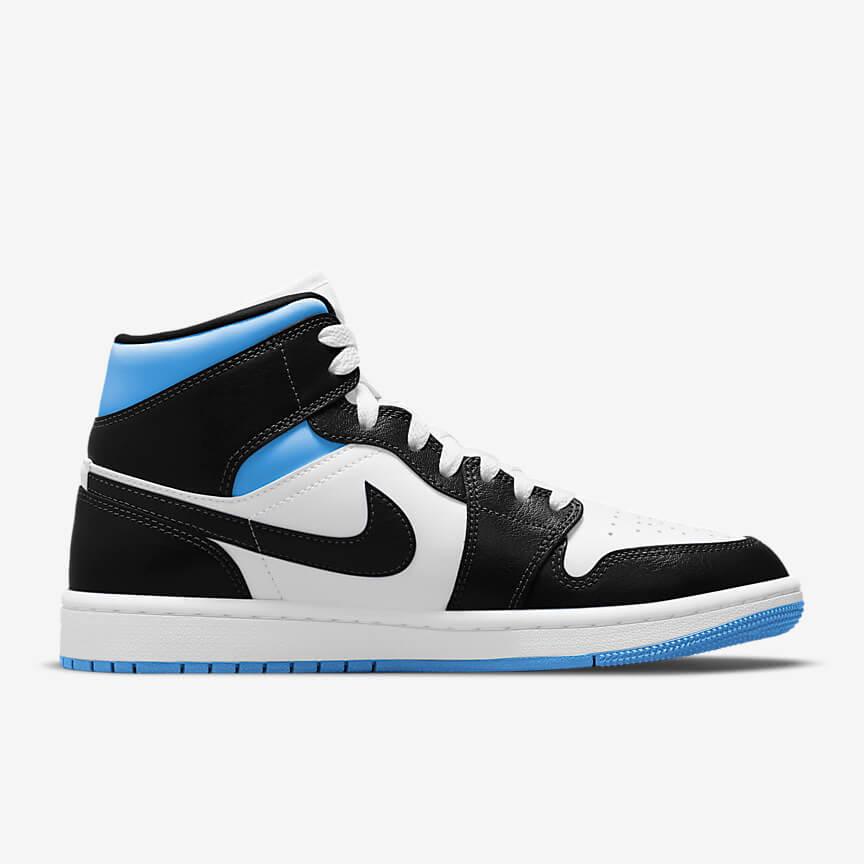 Jordan 1 Mid 'University Black White' (Women's) - Funky Insole