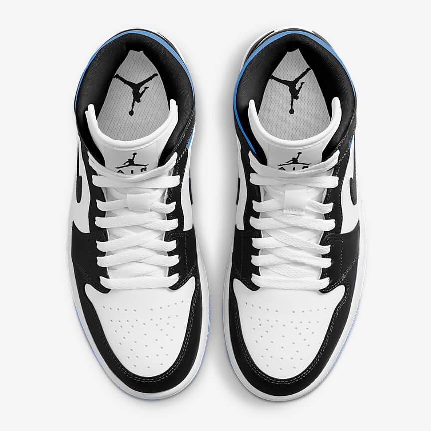 Jordan 1 Mid 'University Black White' (Women's) - Funky Insole