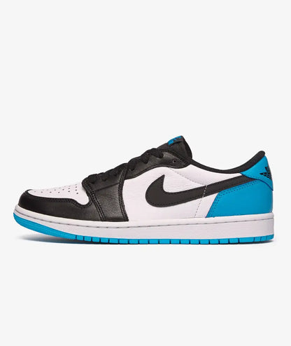 Jordan 1 Retro Low OG 'Black Dark Powder Blue' - Funky Insole