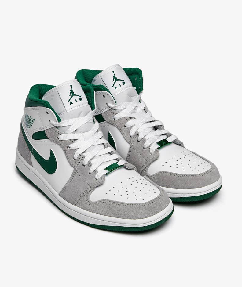 Jordan 1 Mid SE 'Grey Green' - Funky Insole