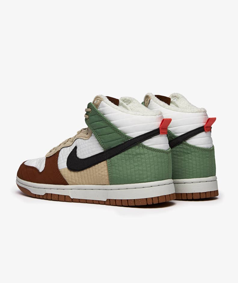 Nike Dunk High LX Next Nature 'Toasty Green Rattan' (Women's) - Funky Insole