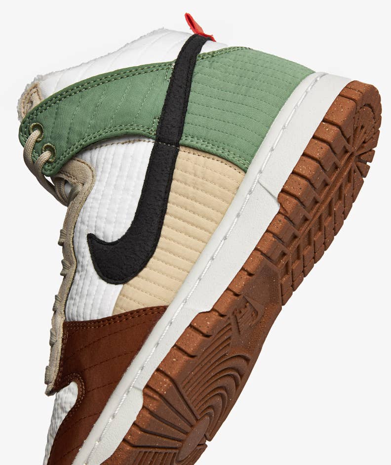 Nike Dunk High LX Next Nature 'Toasty Green Rattan' (Women's) - Funky Insole