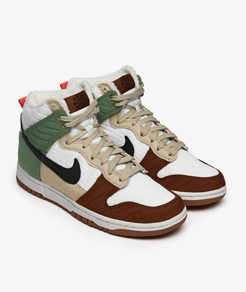 Nike Dunk High LX Next Nature 'Toasty Green Rattan' (Women's) - Funky Insole