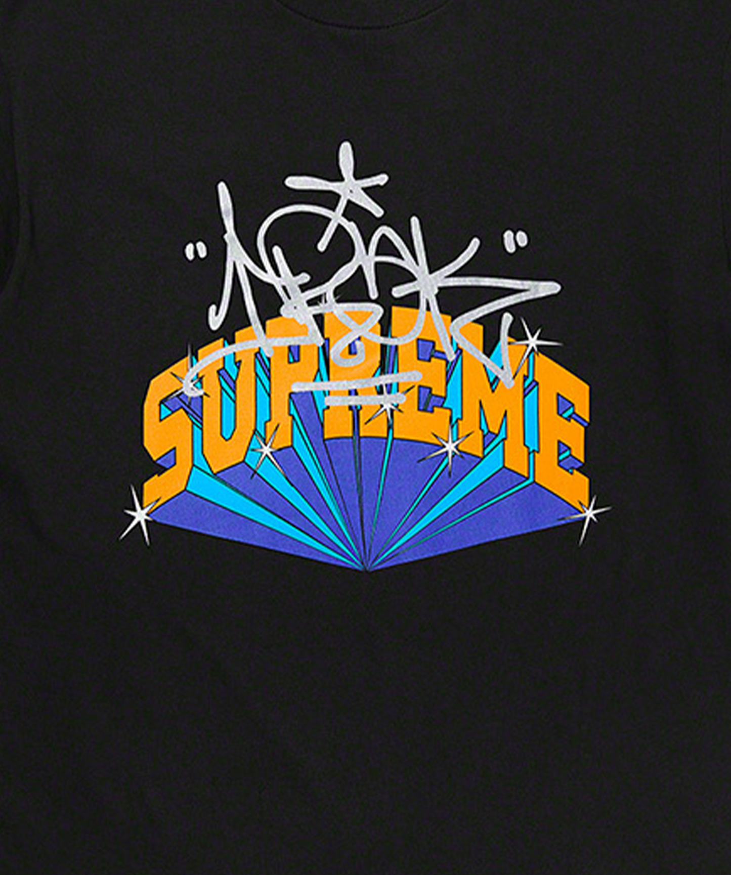 Supreme x IRAK Arc Tee Black - Funky Insole