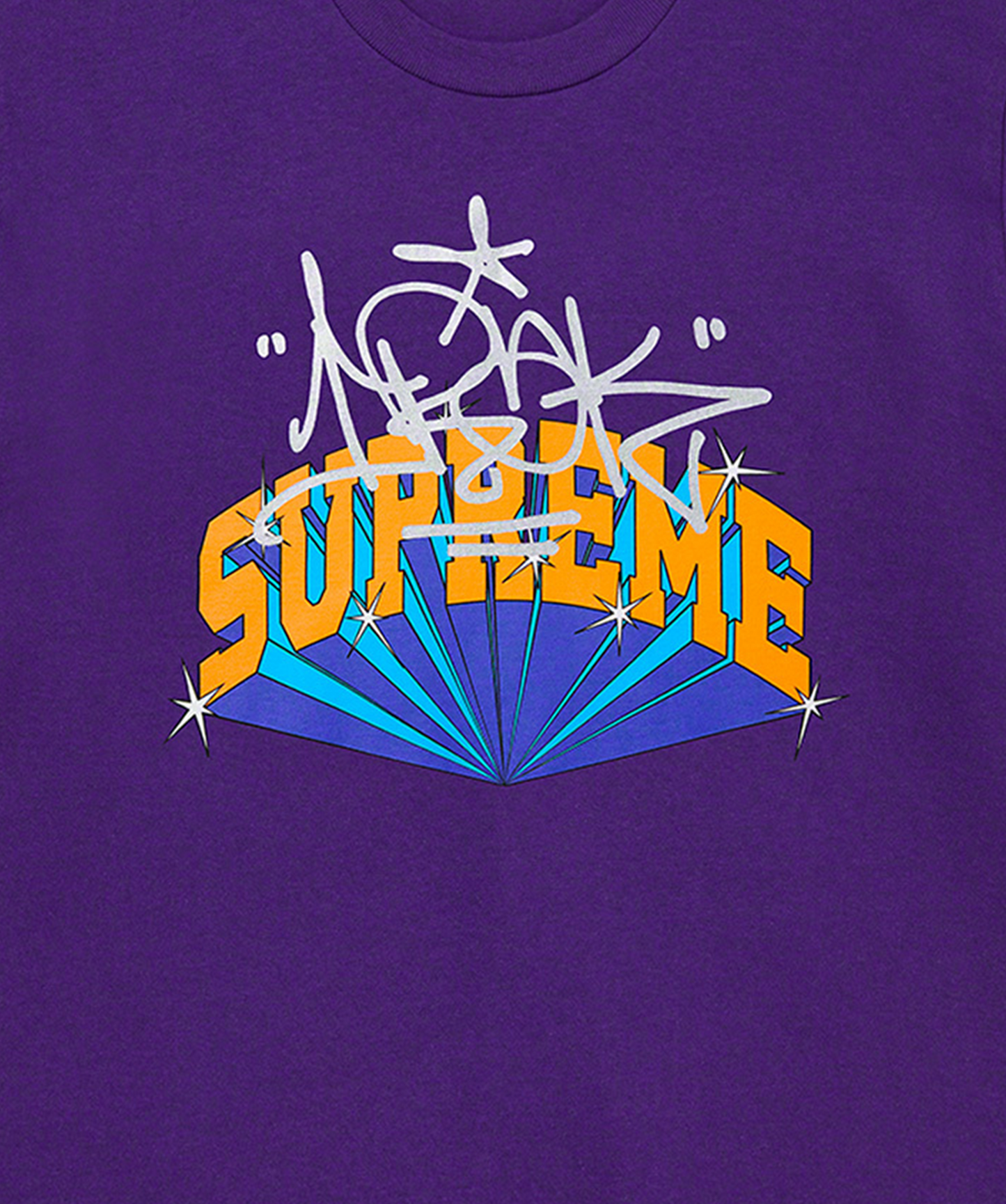 Supreme x IRAK Arc Tee Purple - Funky Insole