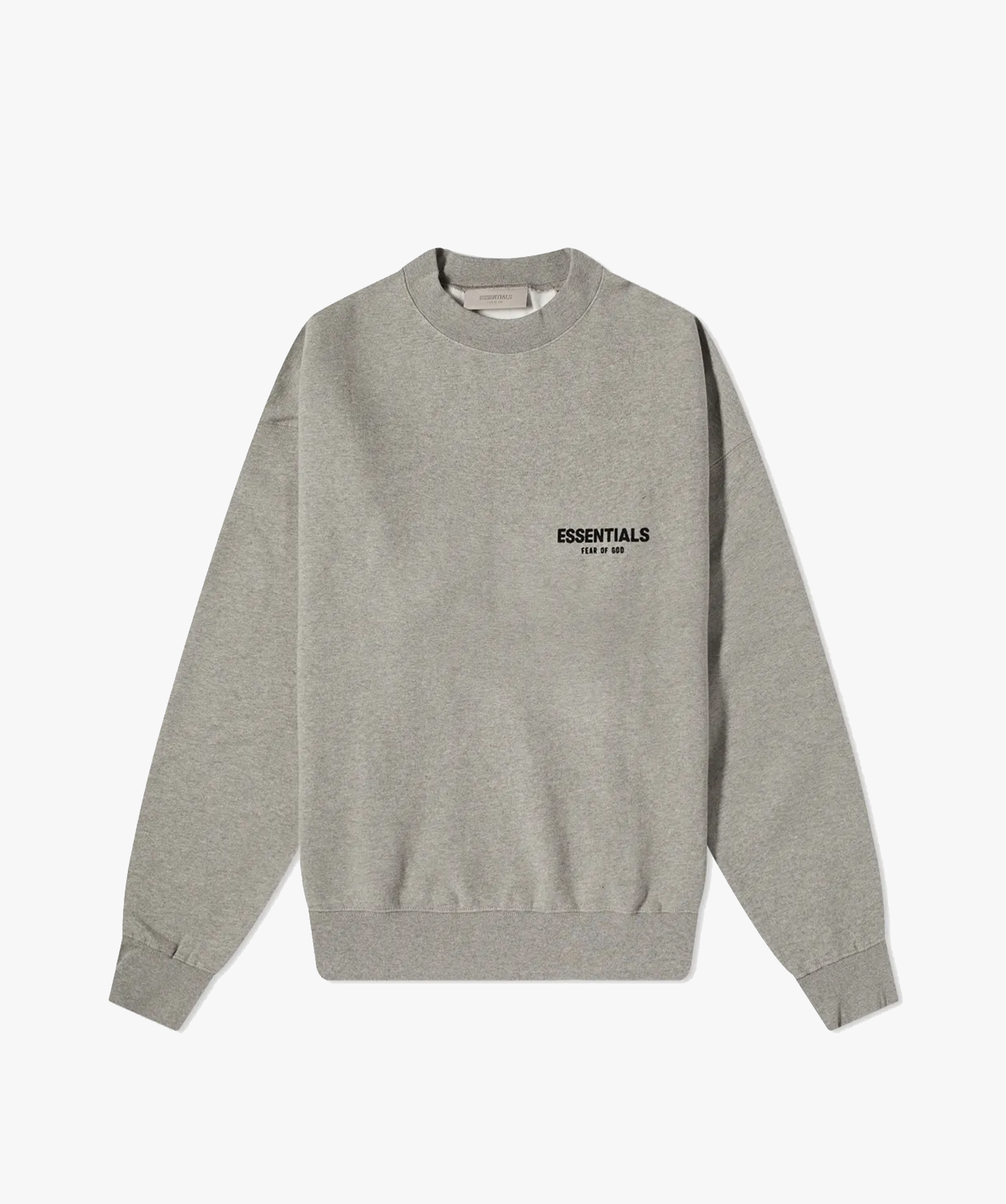 Fear of God Essentials Logo Crew Neck Sweat Dark Oatmeal - Funky Insole