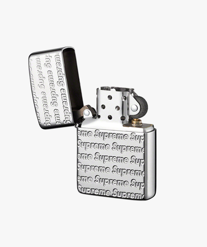 Supreme Repeat Engraved Zippo Silver - Funky Insole