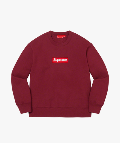 Supreme Box Logo Crewneck Cardinal - Funky Insole