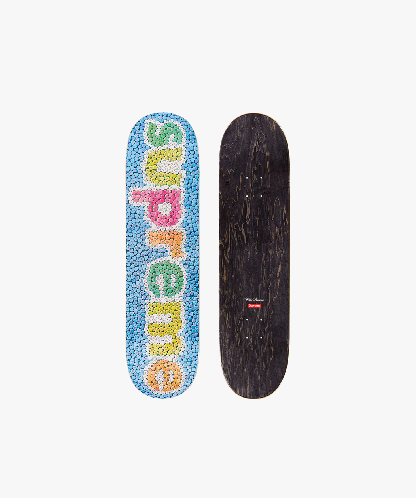 Supreme Candy Hearts Skateboard Blue - Funky Insole