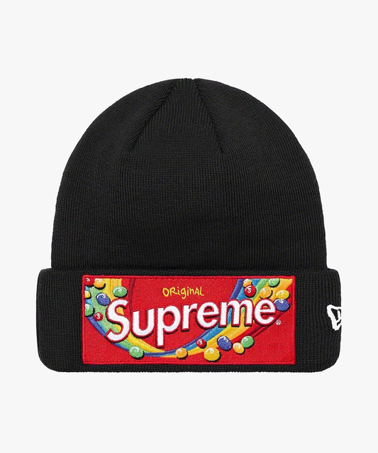 Supreme/ Skittles New Era Beanie Black - Funky Insole