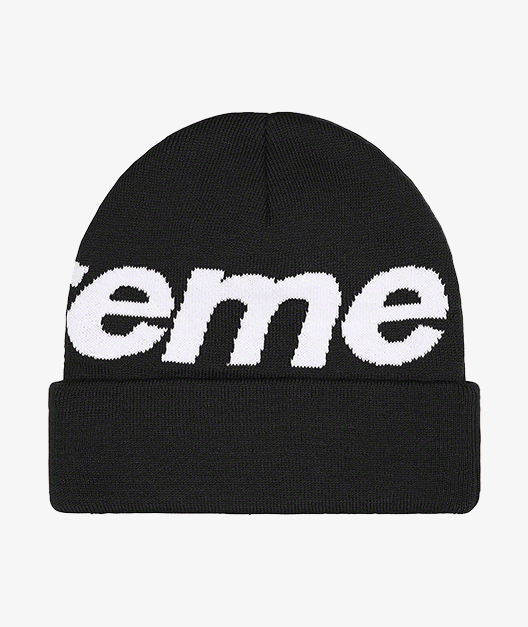 Supreme Big Logo Beanie Black - Funky Insole