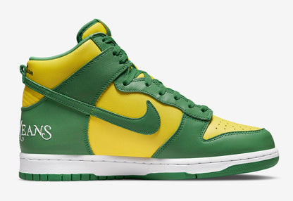 Nike SB Dunk High x Supreme By Any Means 'Brazil' - Funky Insole