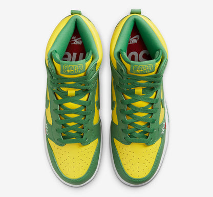 Nike SB Dunk High x Supreme By Any Means 'Brazil' - Funky Insole