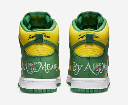 Nike SB Dunk High x Supreme By Any Means 'Brazil' - Funky Insole