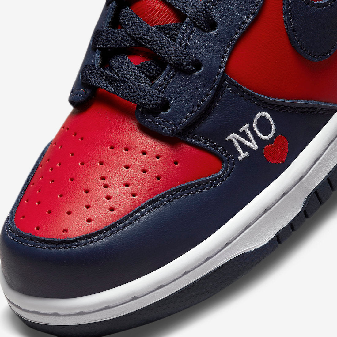 Nike SB Dunk High x Supreme By Any Means 'Navy' - Funky Insole