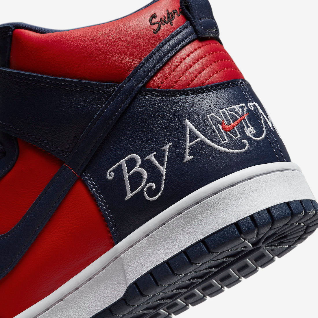 Nike SB Dunk High x Supreme By Any Means 'Navy' – Funky Insole