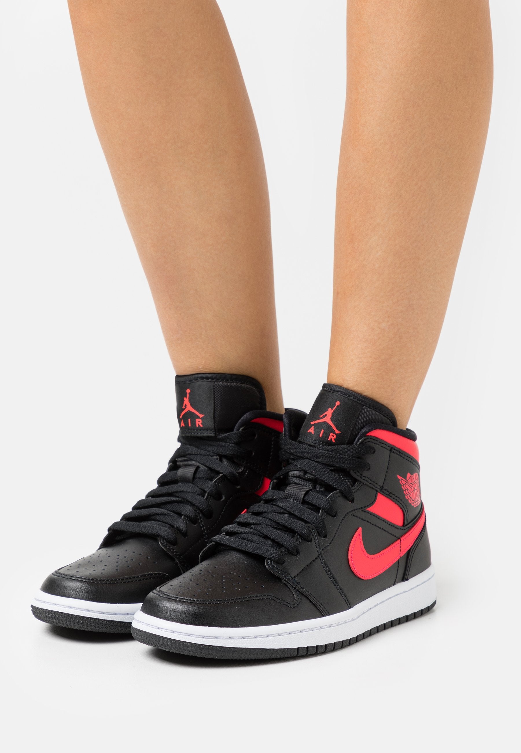 Jordan 1 Mid 'Black Siren Red' (Women's) - Funky Insole