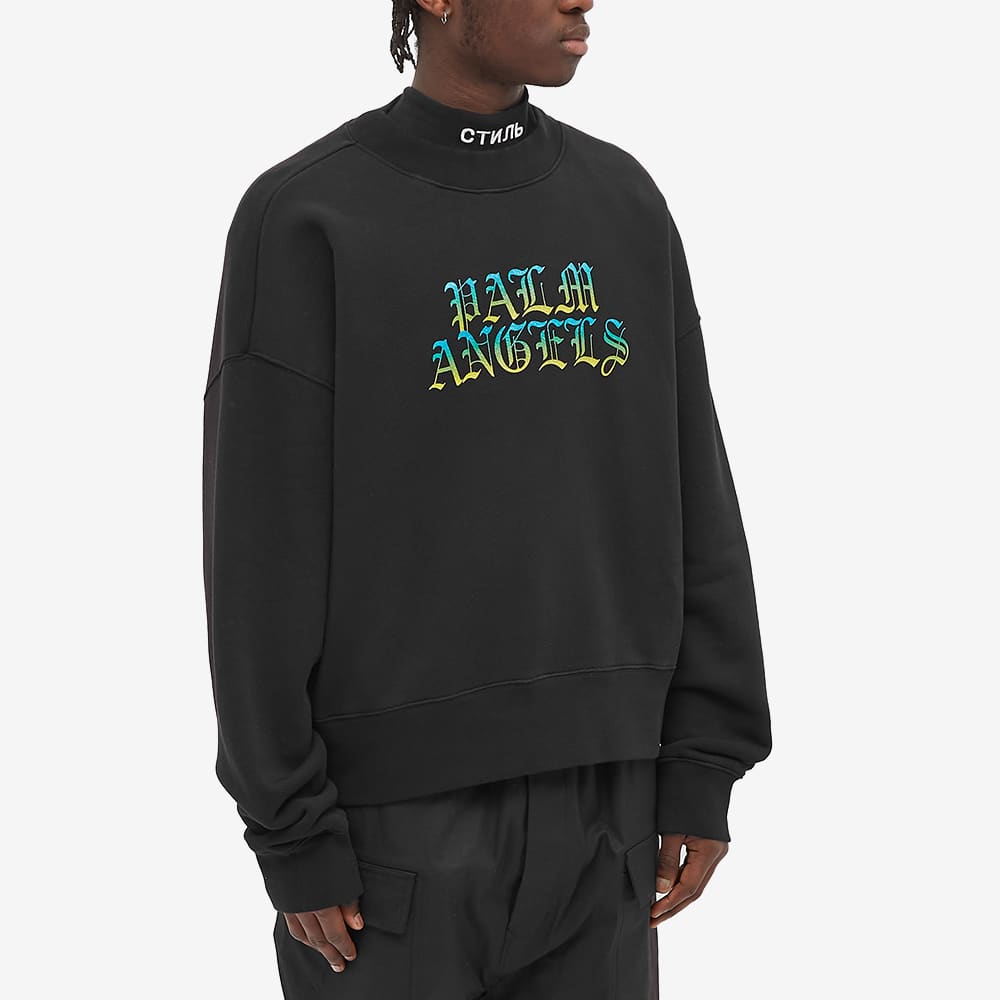 Palm Angels Hue Gothic Logo Crew Sweat - Funky Insole