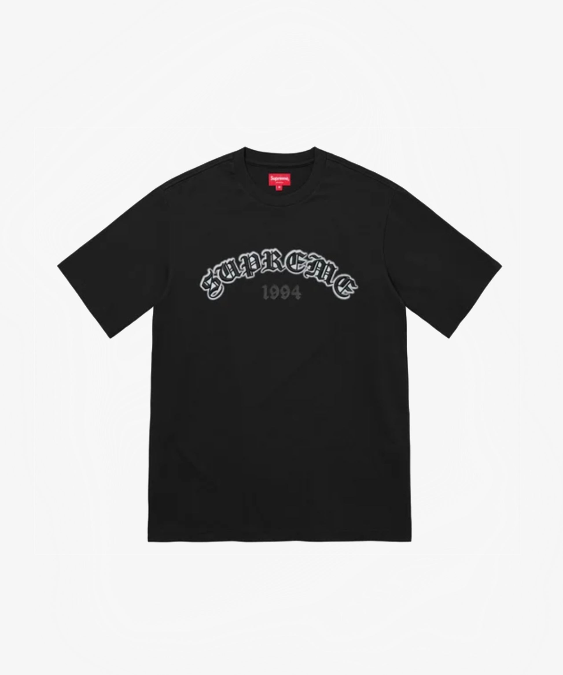 Supreme Old English Glow S/S Top Black - Funky Insole