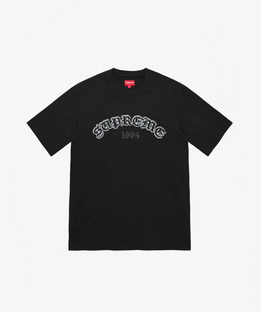 Supreme Old English Glow S/S Top Black - Funky Insole