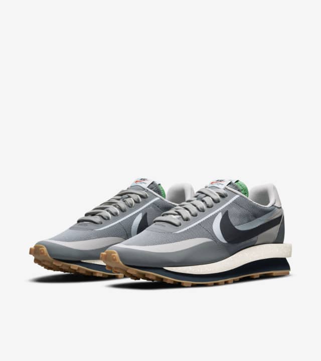 Nike LDWaffle x sacai x CLOT 'Cool Grey' - Funky Insole