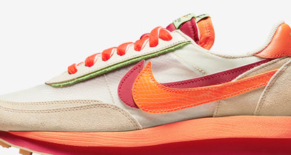 Nike LDWaffle x sacai x CLOT 'Orange Blaze' - Funky Insole