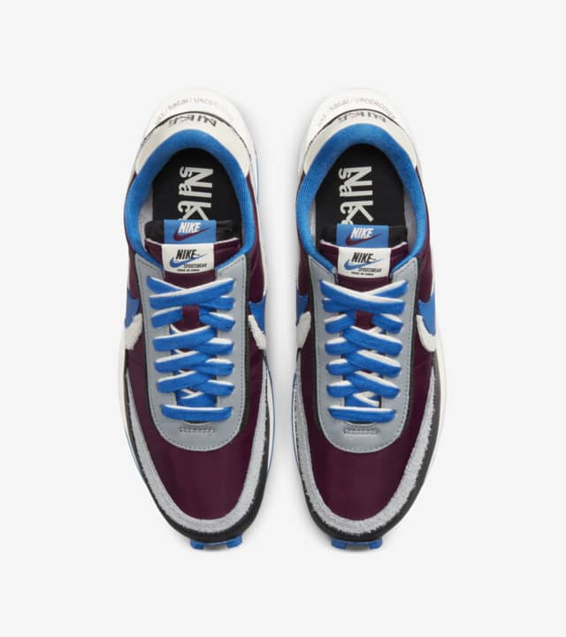 Nike LDWaffle x sacai x UNDERCOVER 'Night Maroon Team Royal' - Funky Insole