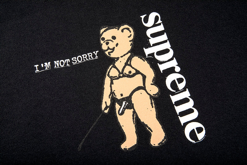 Supreme Not Sorry Tee Black – FunkyInsole