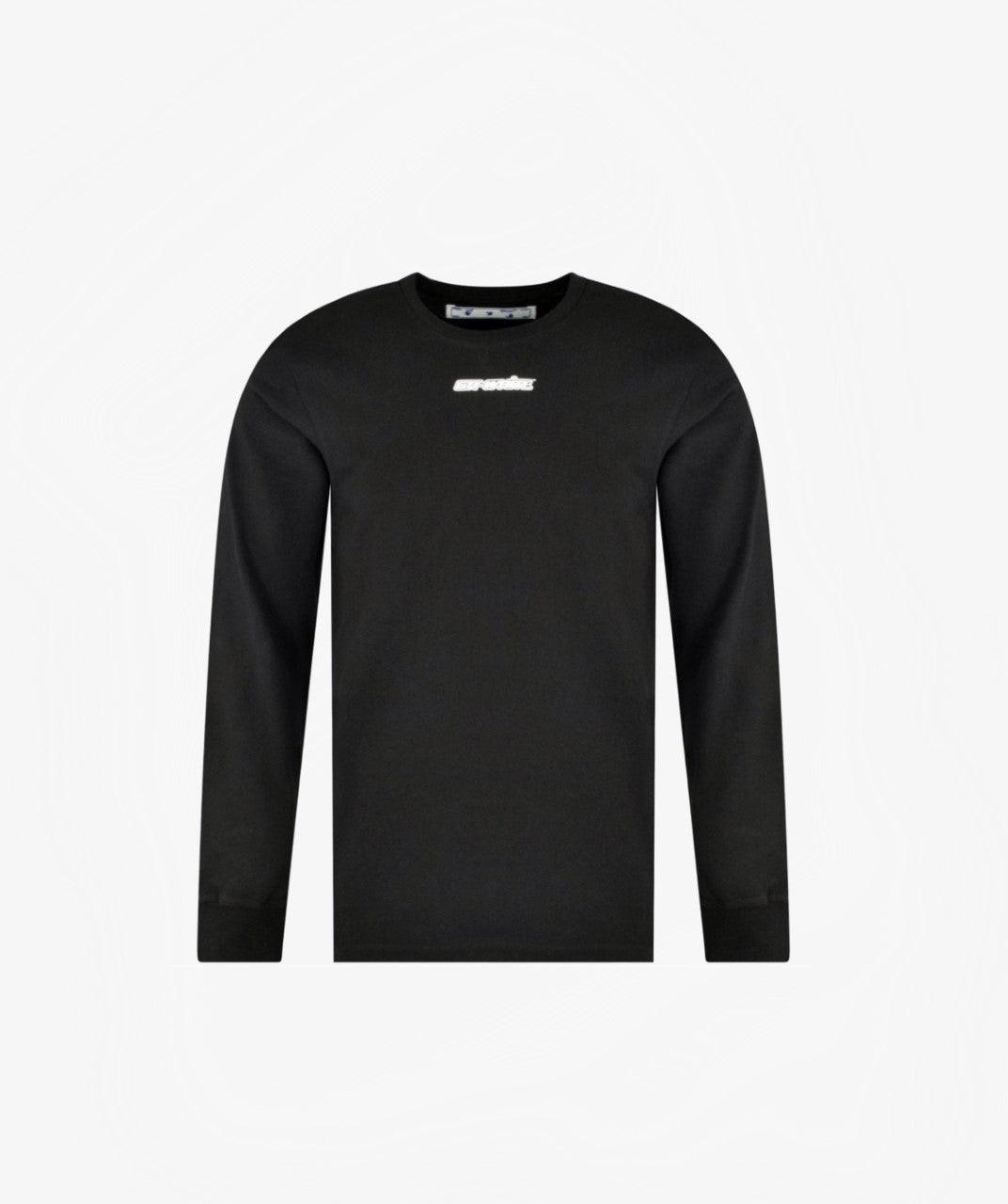 Off-White Blue Marker Arrow Long Sleeve T-Shirt Black - Funky Insole