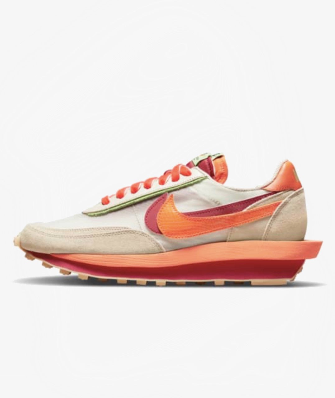 Nike LDWaffle x sacai x CLOT 'Orange Blaze' - Funky Insole