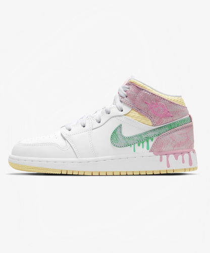 Jordan 1 Mid 'Paint Drip' (GS) - Funky Insole