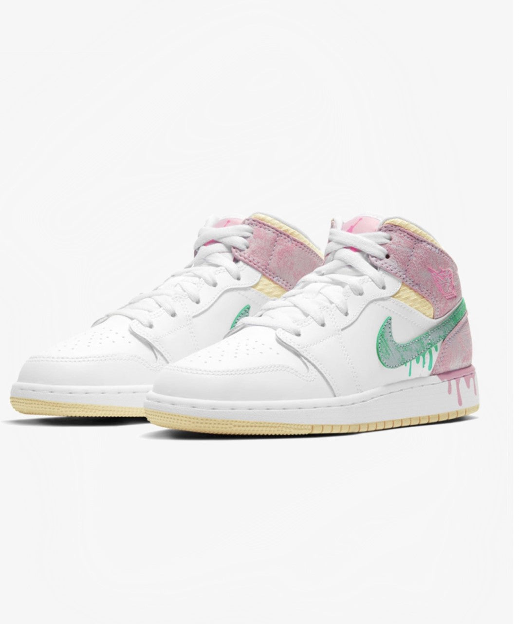 Jordan 1 Mid 'Paint Drip' (GS) - Funky Insole