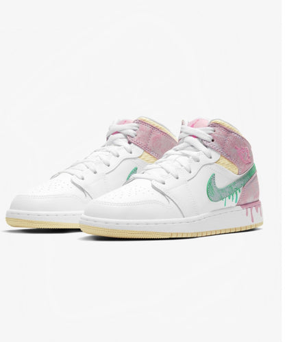 Jordan 1 Mid 'Paint Drip' (GS) - Funky Insole